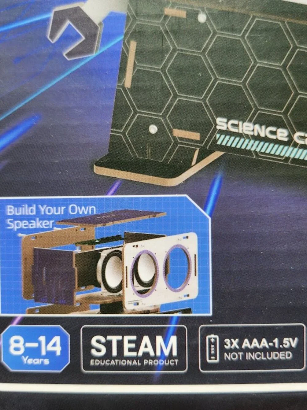 NEW Science STEM Toy DIY Bluetooth Speaker Kit Robot Electronic Set Wooden Puzzl